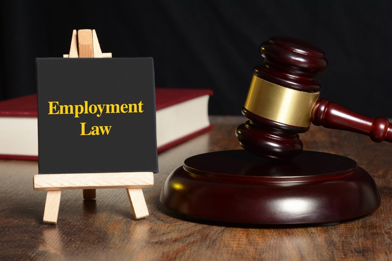 Employment Law sign attorney lawyer