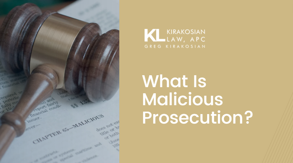 what is malicious prosecution