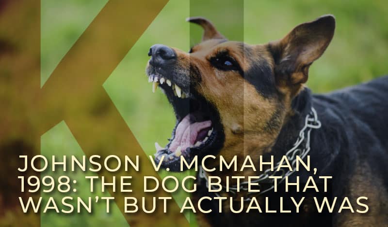 Johnson-v-McMahan-strict-liability-dog-bite-case