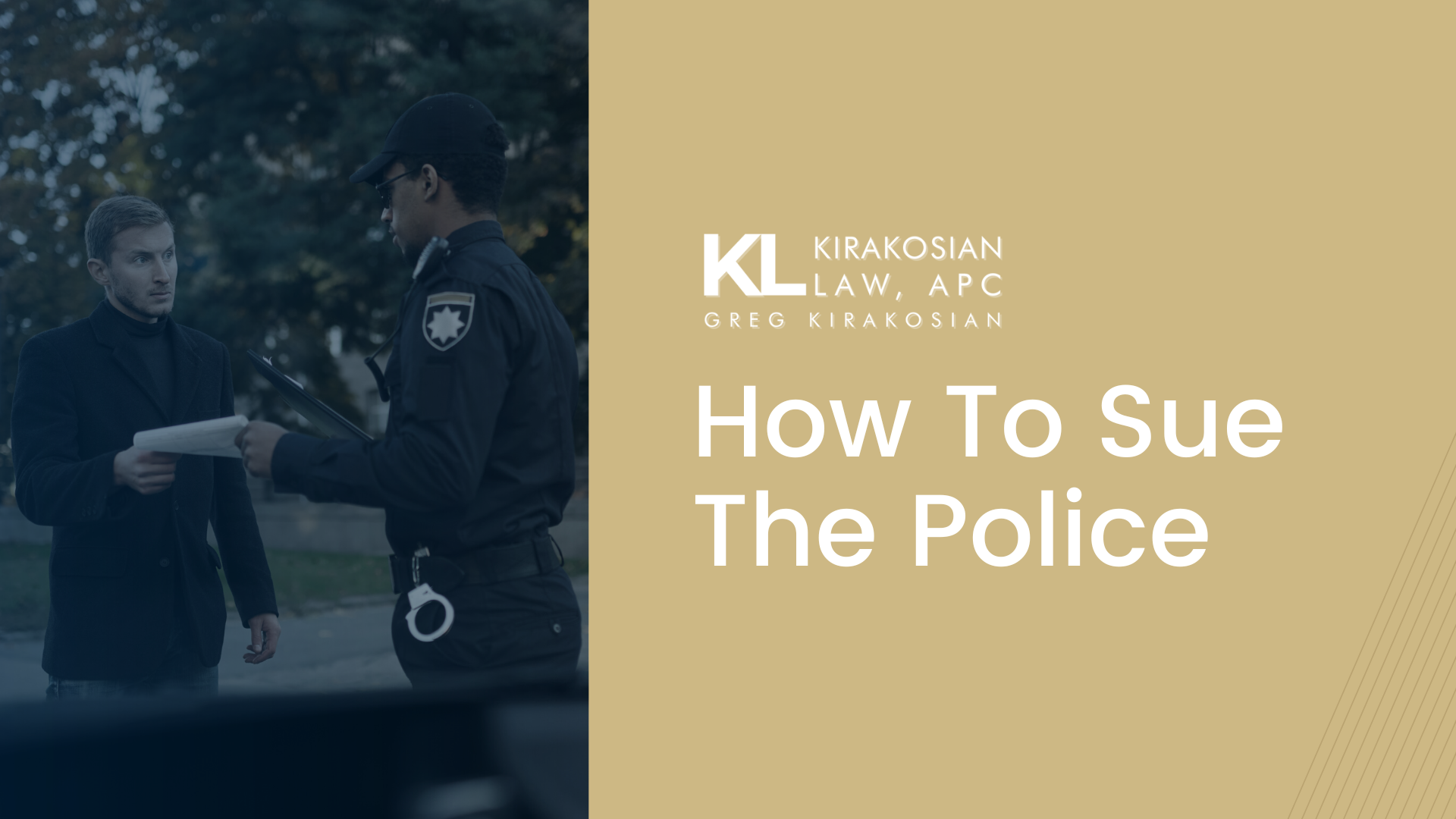 how to sue the police