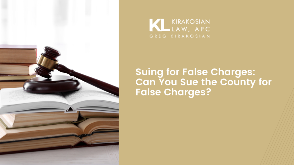 Suing for False Charges: Can You Sue the County for False Charges? 29 Suing for False Charges: Can You Sue the County for False Charges?
