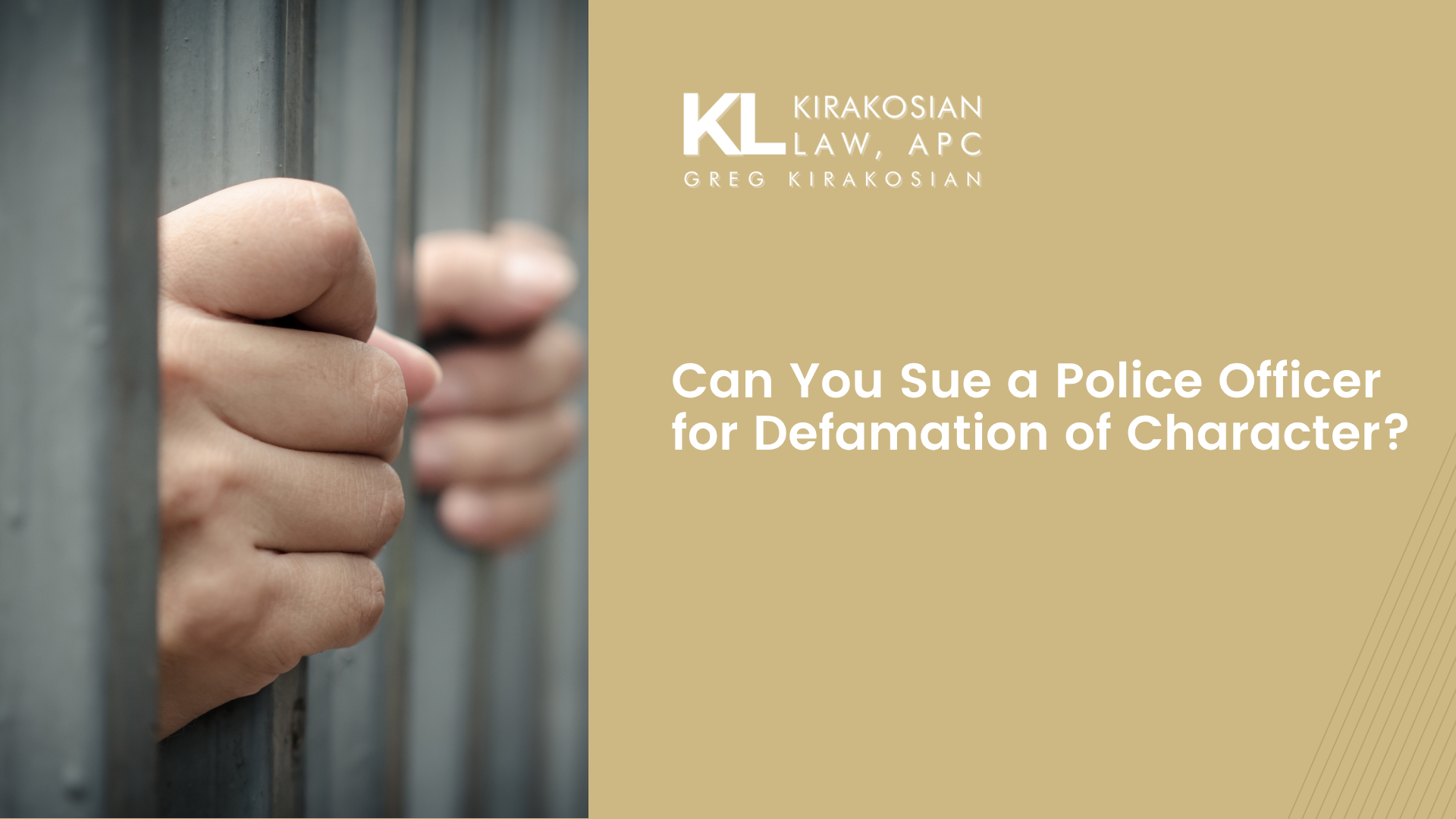 Home 30 Can You Sue a Police Officer for Defamation of Character?